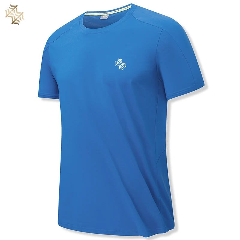 Sbwl Hoge Kwaliteit Heren Buiten Hardlopen Vrijetijdswandelen Training Sport Sneldrogend T-Shirt Fitness Licht Casual Korte Mouw