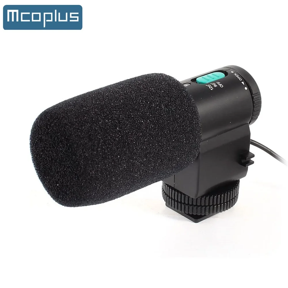 

Mcoplus 3.5mm Camera Microphone Vlog Interview Recording MIC for Canon Nikon Fujifilm Sony 5DII 5DIII 600D 650D 700D D3100 D3200