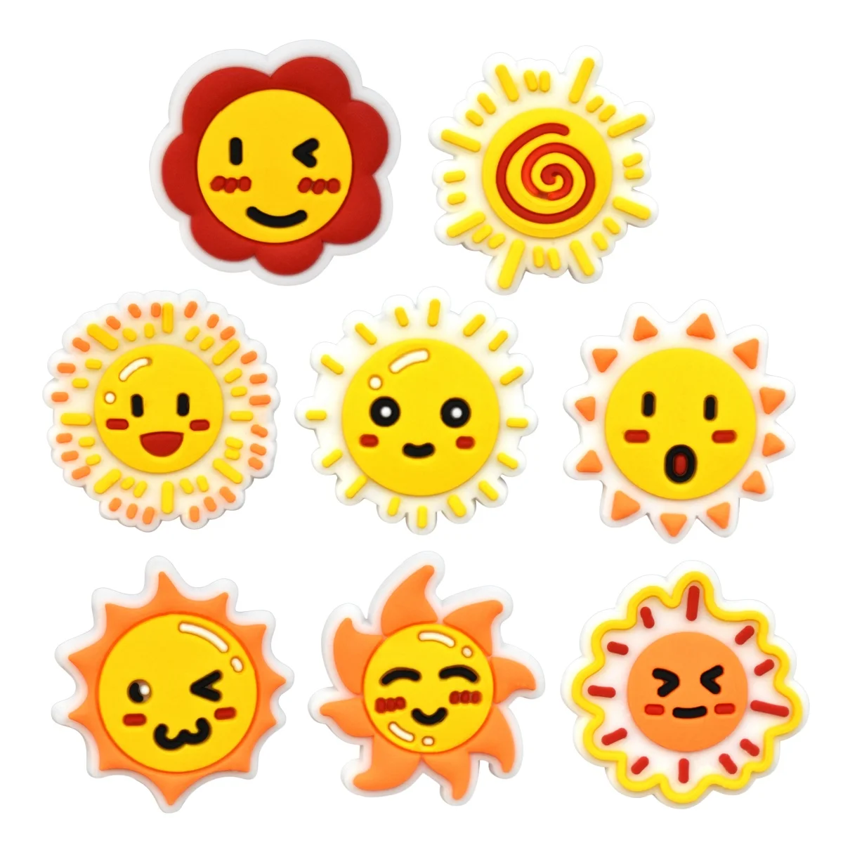 8Pcs Cute Flower Shoe Charms for Girls Women Cute Shoe Charms for Adults Teens Kids Kawaii Shoe Charms for Birthday Party Gift