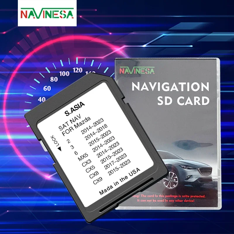 

South Asia Maps for Mazda 2/3/6/MX5/CX3/CX5/CX8/CX9 Vehicle Connect 1 Navigation 2023 Version Software Update Sat Navi 8GB