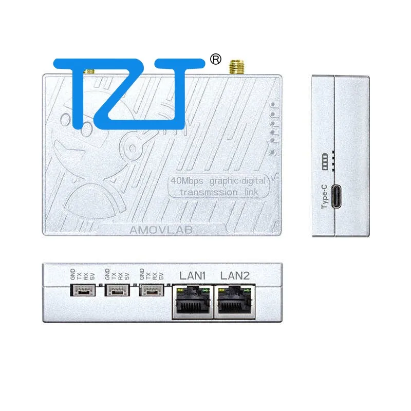 TZT LQ-3 Point to Point 2.4G Wireless Graphic and Digital Transmission Module 3KM Low Latency FPV VTX Module