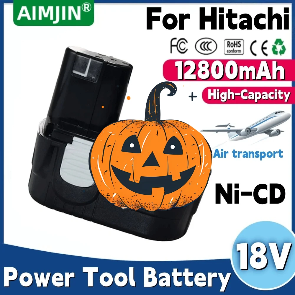 

2026 18V 12800mAH 12.8ah battery exchange For Hitachi EB1812S EB1814SL EB1820 EB1826HL EB1830 DS18DL accumulator