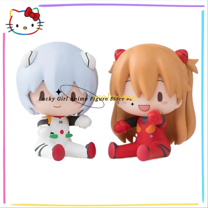 In Stock Original S-FIRE Fuwa Petit EVA Ayanami Rei Soryu Asuka Langrey Combat Suit 8cm Anime Doll Figure Toy 2026 New Product