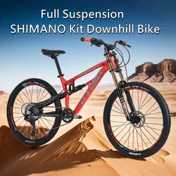 27.5 inch MTB soft tail Downhill bicycle Full Suspension double oil brake Cross Country Bike SHIMANO 11 speed Mountain bicicleta