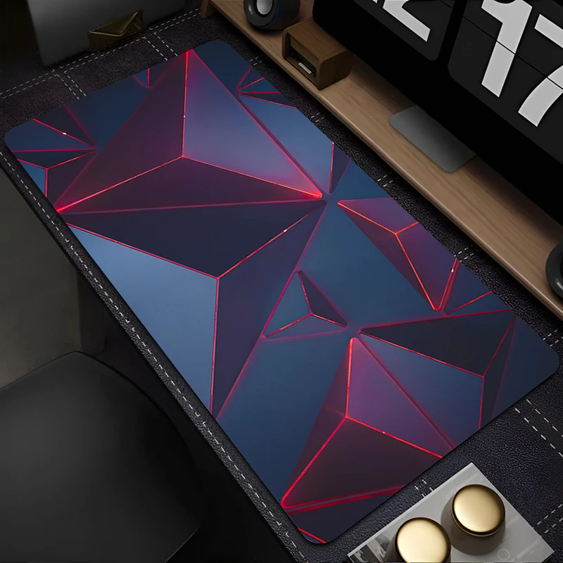 Anime Muismat Laptop Kantoorkast Toetsenbord Pad PC Bureaumat Grote muismat Geometrische abstractie Antislip rubberen verlengde pad
