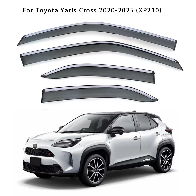 For 2020-2025 Yaris Cross Rain Shield XP210 Rainbow Eyebrow Window Deflector