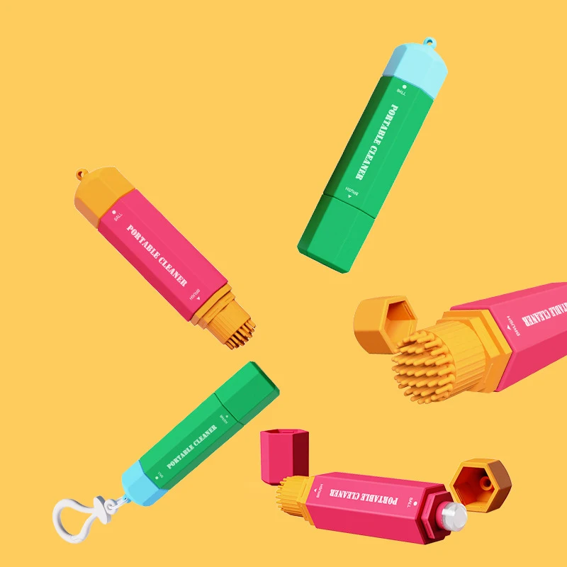 قلم مزيل بقع الملابس المحمول مع مشبك مزدوج الرأس مزيل البقع الفوري علاج قلم التبييض أداة تنظيف خالية من الماء #3