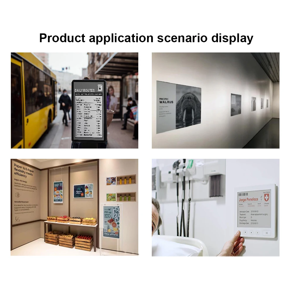 31.5 Inch E-ink Display Outdoor Monitor Energy Conservation Big Size E Paper Display For Retail Store Education Bus Advertising