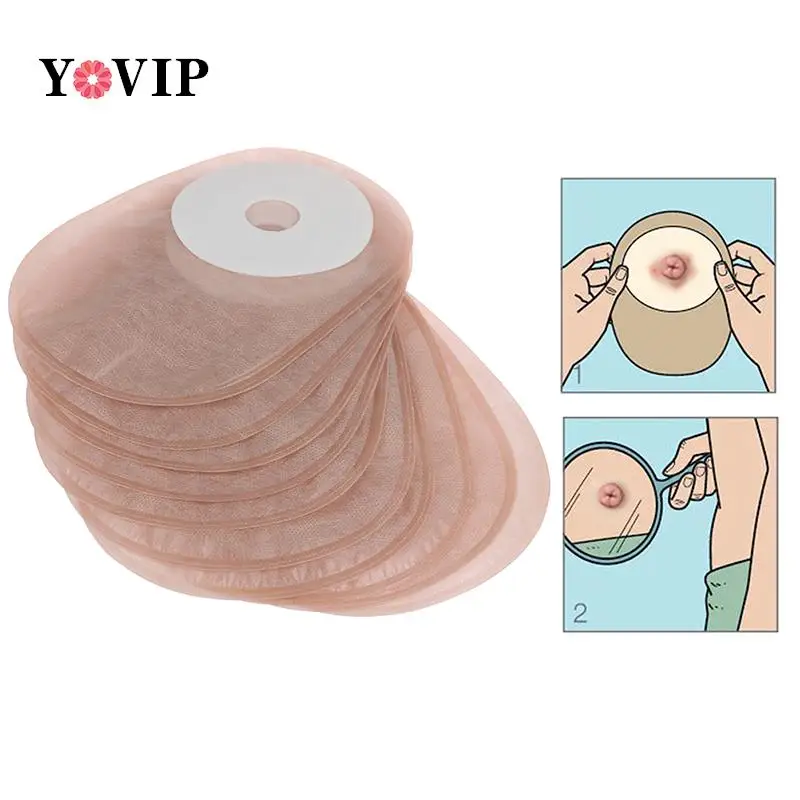 10pcs/lot Economical One Pc Closed Colostomy Bags  One-piece System Portable Stoma Care Bags Without Drainage (daily Pouch)