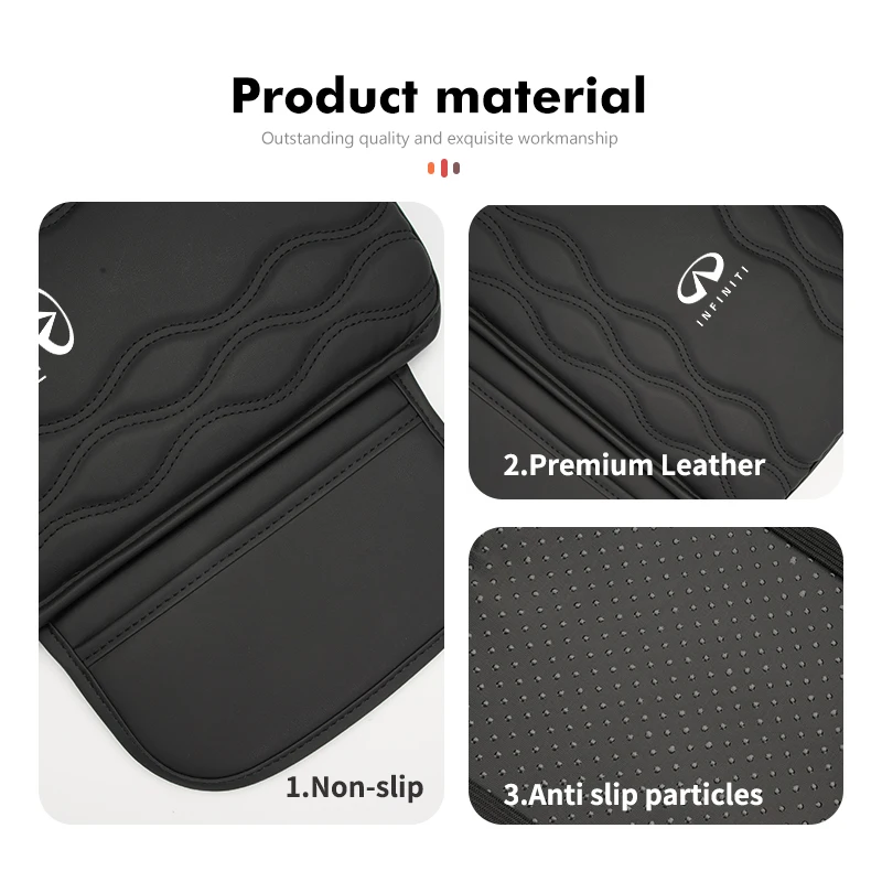 Car Center Armrest Box Cushion Console Mat Armrest Storage Pad For Infiniti FX35 QX60 QX70 QX80 QX50 QX30 Q70L Q60 Q50 Q60S Q30