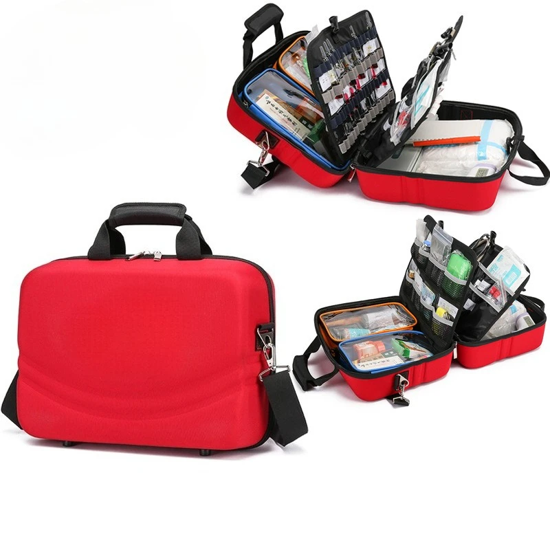 Waterproof and Wear-resistant Visit Kit Multifunctional Community Visit Kit Medication EVA Shell Medical Box