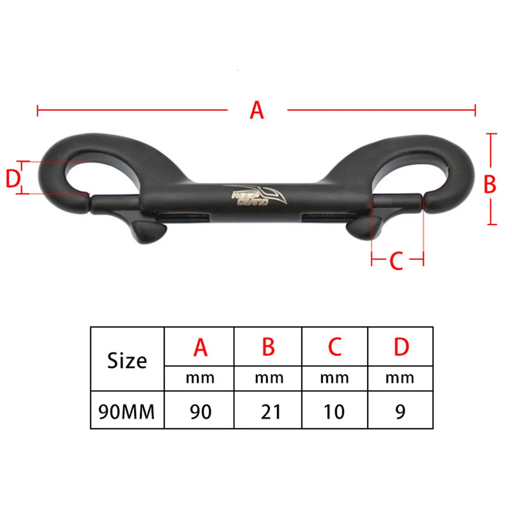 1PCS Diving Buckle Hook Scuba Diving-Double Ended Hook Accessories For Equipment BCD Chioce Scuba 90mm Buckle Hook Bolt Snap