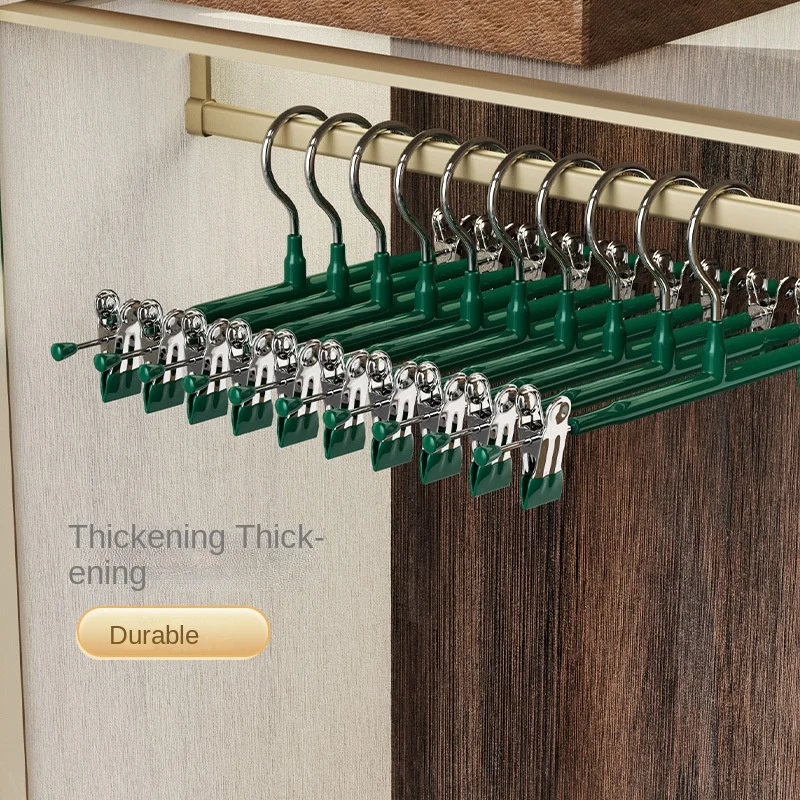 شماعات السراويل مع مقاطع تنورة قابلة للتعديل شماعات للنساء غير قابلة للانزلاق شماعات السراويل للجينز شماعات الملابس للسراويل #2