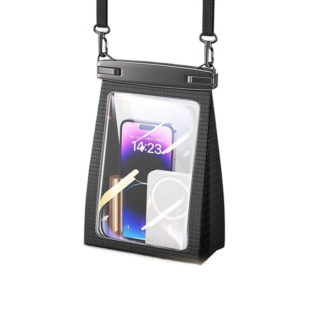 

Touch Screen Waterproof Phone Bag IPX8 Waterproof Adjustable Lanyard Clear Swim Phone Cover Stereoscopic Leakproof
