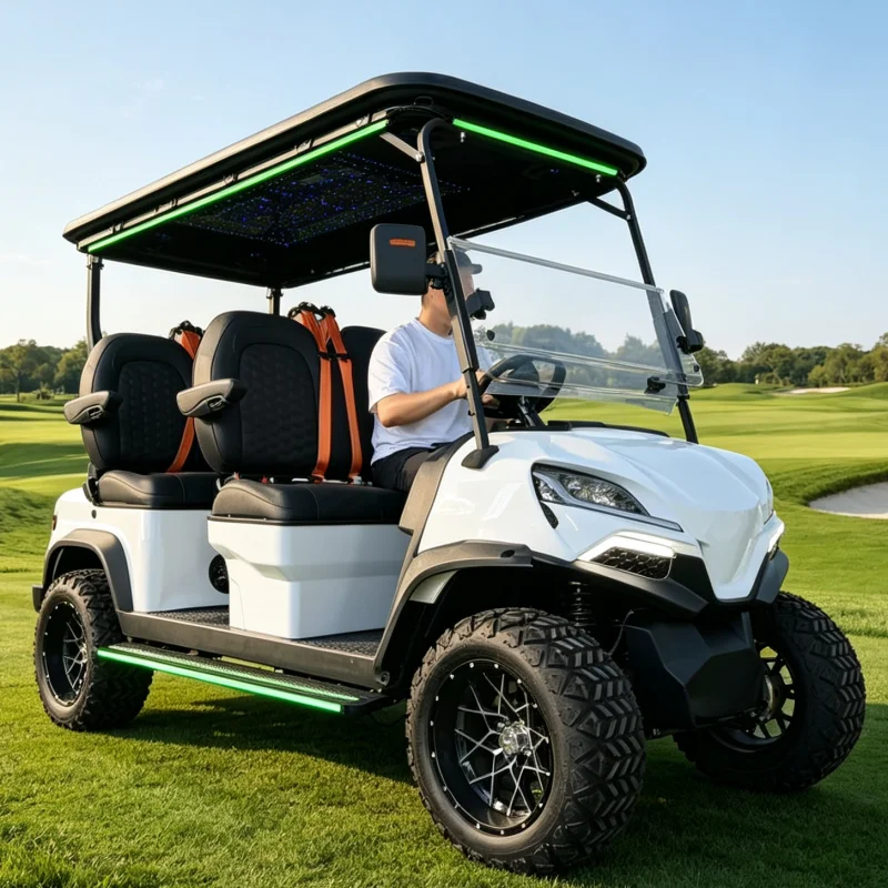 2026 Best-Selling MMC Electric Golf Cart 4 Seater Custom-Built Luxury Model. 60/72V 7500W Power Long-Range Lithium Battery