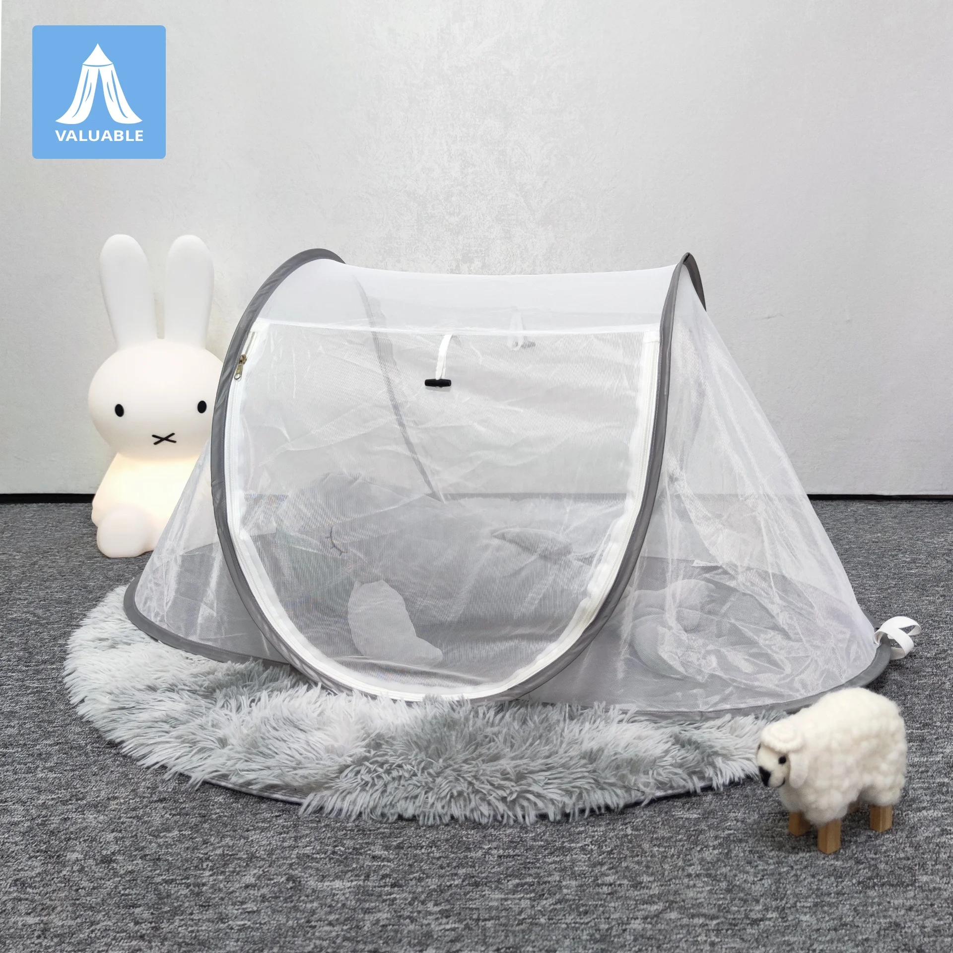 

Baby Mosquito Net Foldable Easy to Carry Installation Customizable Children Baby Bed Canopy Summer Carry Bag