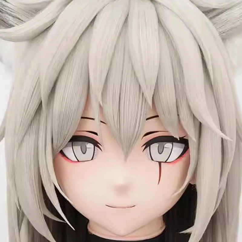 

(MEO213) Customize Handmade Full Head Lockable Crossdress Male to Female Japanese Cartoon Anime Game Character Kigurumi Mask
