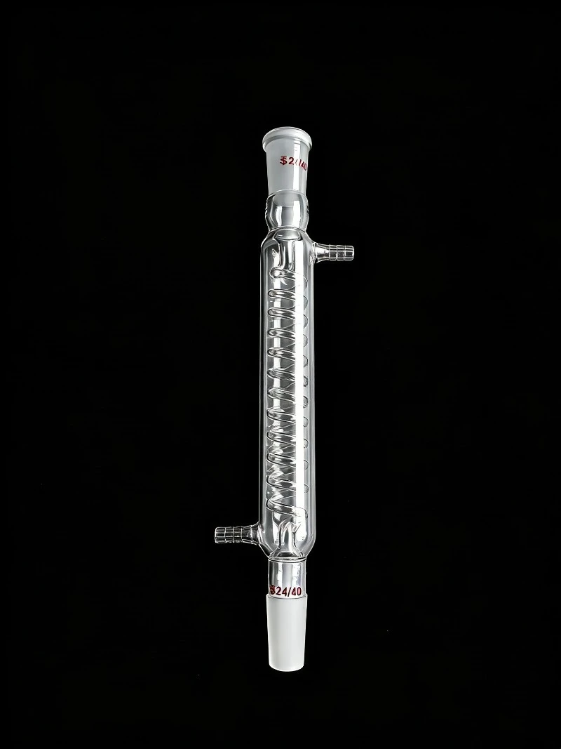 200mm 24/40  X2  Glass Straight Condenser Tube  Serpentine Condenser Tube