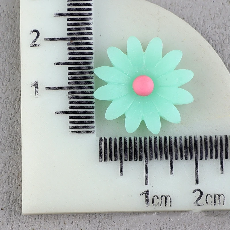 20pcs Resin Jelly Daisy Flower Flatbacks Cabochons Sunflower Charms Crafts For Hair Jewelry Making Wedding Embellishments