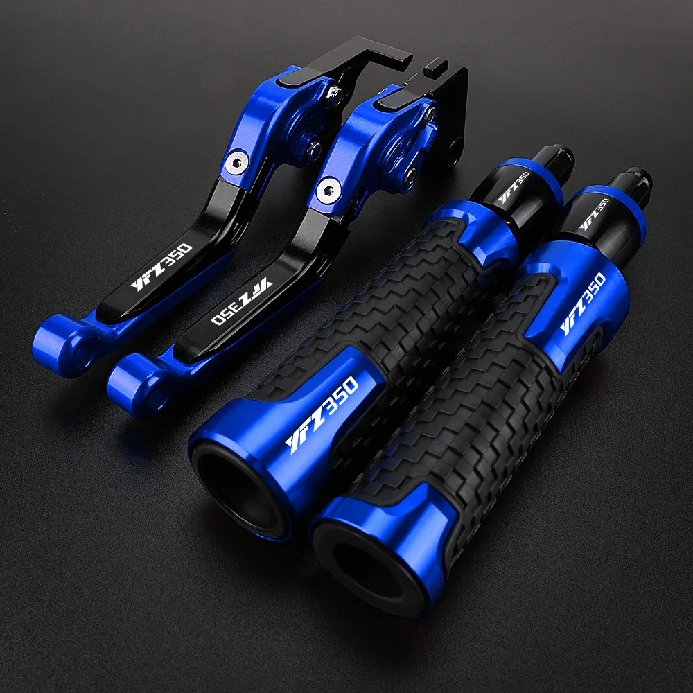 Clutch Brake Levers For YAMAHA YFZ350 Banshee YFZ350 2002 2003 2004-2007 2008 Motorcycle Adjustable YFZ350 Handlebar grips ends