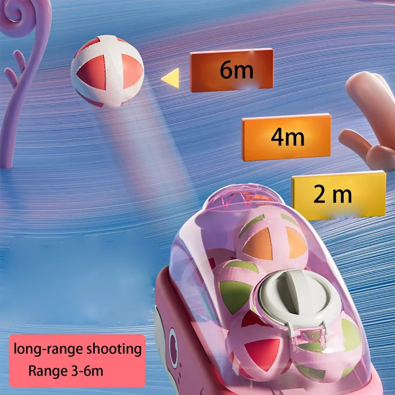 Parent-niño interactivo para interiores y exteriores, rompecabezas de competición de tiro, juguetes, ballena, pistola de pelota pegajosa para niños