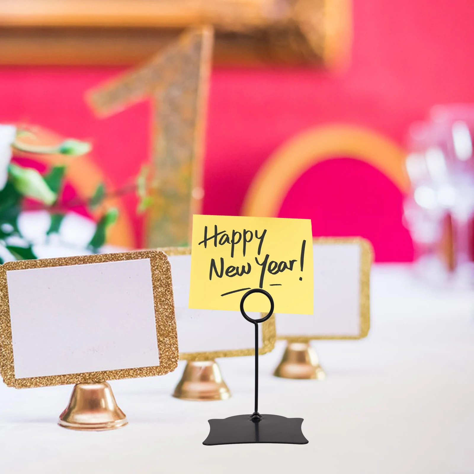 

4 Pcs Price Tag Clip Iron Safe Cake Shop Fine Practical Supermarket Desk Label Display Rack Table Holders Food Sign