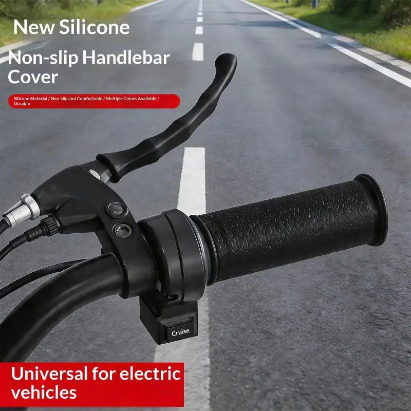 2pcs Universal Motorcycle Handlebar Brake Cover Non-slip Silicone Moto Modification Riding Equipment Protective Handlebar Covers