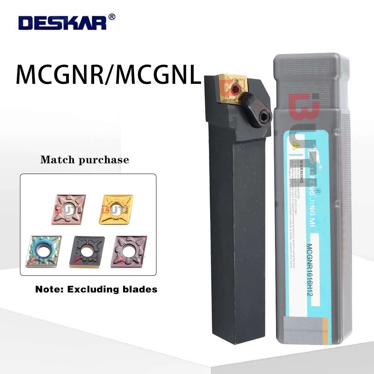 

MCGNR1616H12 MCGNR202K12 MCGNR2525M12 MCGNR MCGNL DESKAR 100% Original Lathe External Tool Holder Suitable For CNMG12 CNC Blades