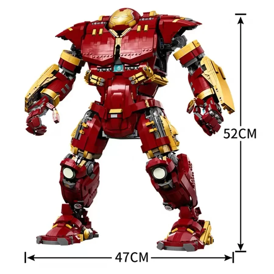 4049 Uds. Modelo de Hulkbuster bloques de construcción MK44 Robot MOC Set 76210 ladrillos de montaje juguetes para niños regalos para adultos