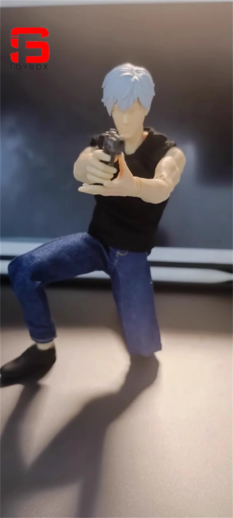 VTOYS X BMS Scala 1/12 Camicia rossa T-shirt nera Jeans Modello di vestiti Misura 12 pollici Soldato maschio Action Figure Body