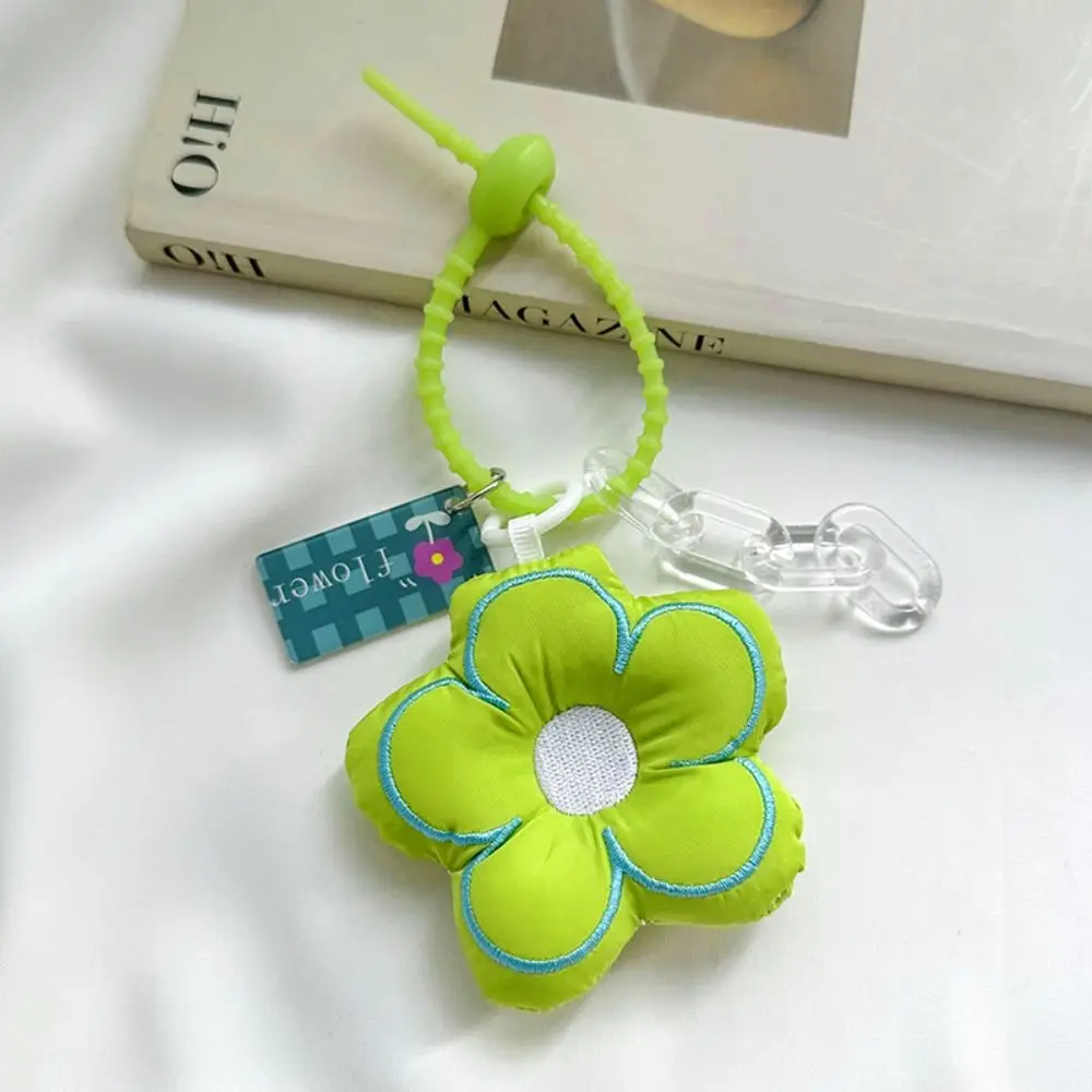Fabric Flower Fabric Flower Keychain Key Chain Jewelry Stuffed Sunflower Pendant Lanyard Soft Fabric Flower Bag Pendant