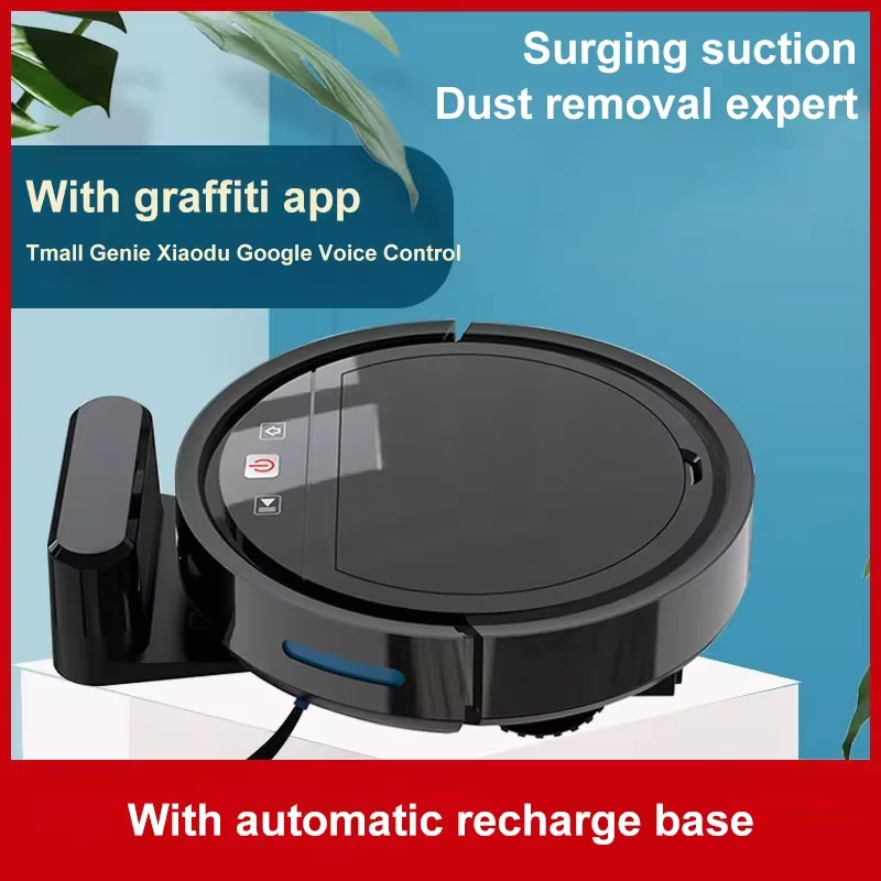 New Automatic Recharge APP Control Sweeping Robot Sweeping Dragging Suction Integrated Household Intelligent Vacuum Cleaner