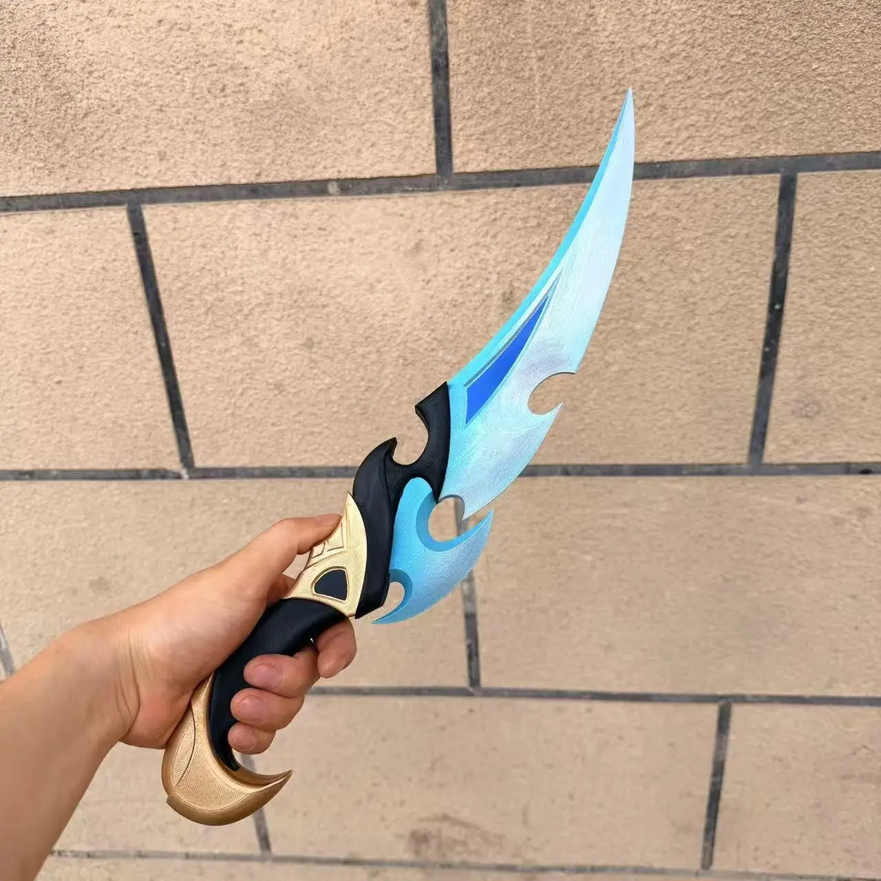 Game Genshin Impact Lohen Cosplay Handheld Blade 3D Printing Replica Knife Weapons Halloween Christmas Party Costume Accessories