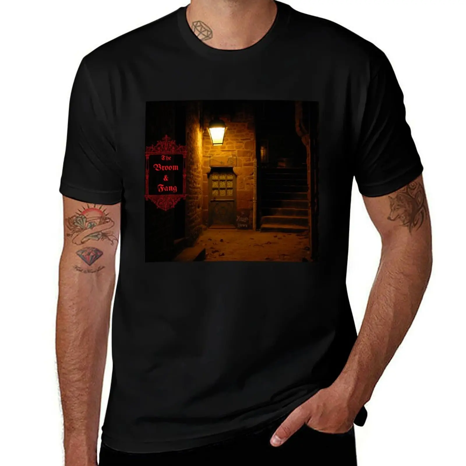 The Original Broom & Fang Speakeasy! T-Shirt Plus Size Basic Short Sleeve Top T-Shirt