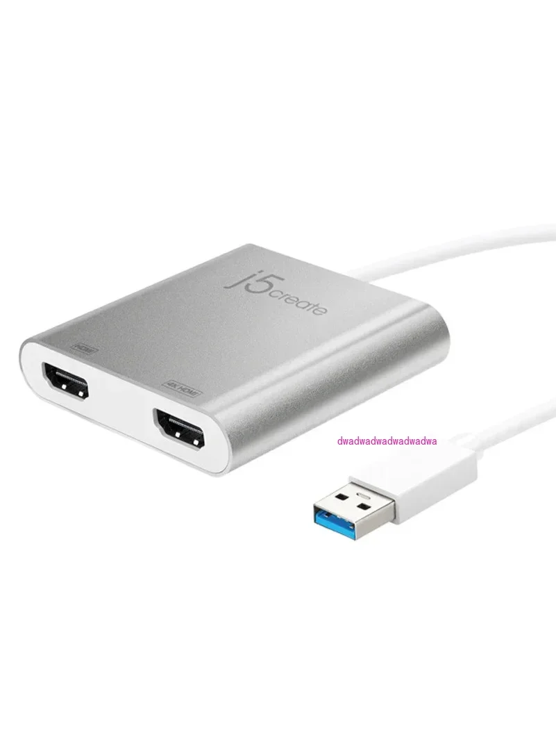 

Placa gráfica externa J5Create JUA365 USB3.0 para 2 canais 2K4K DualDisplay suporta