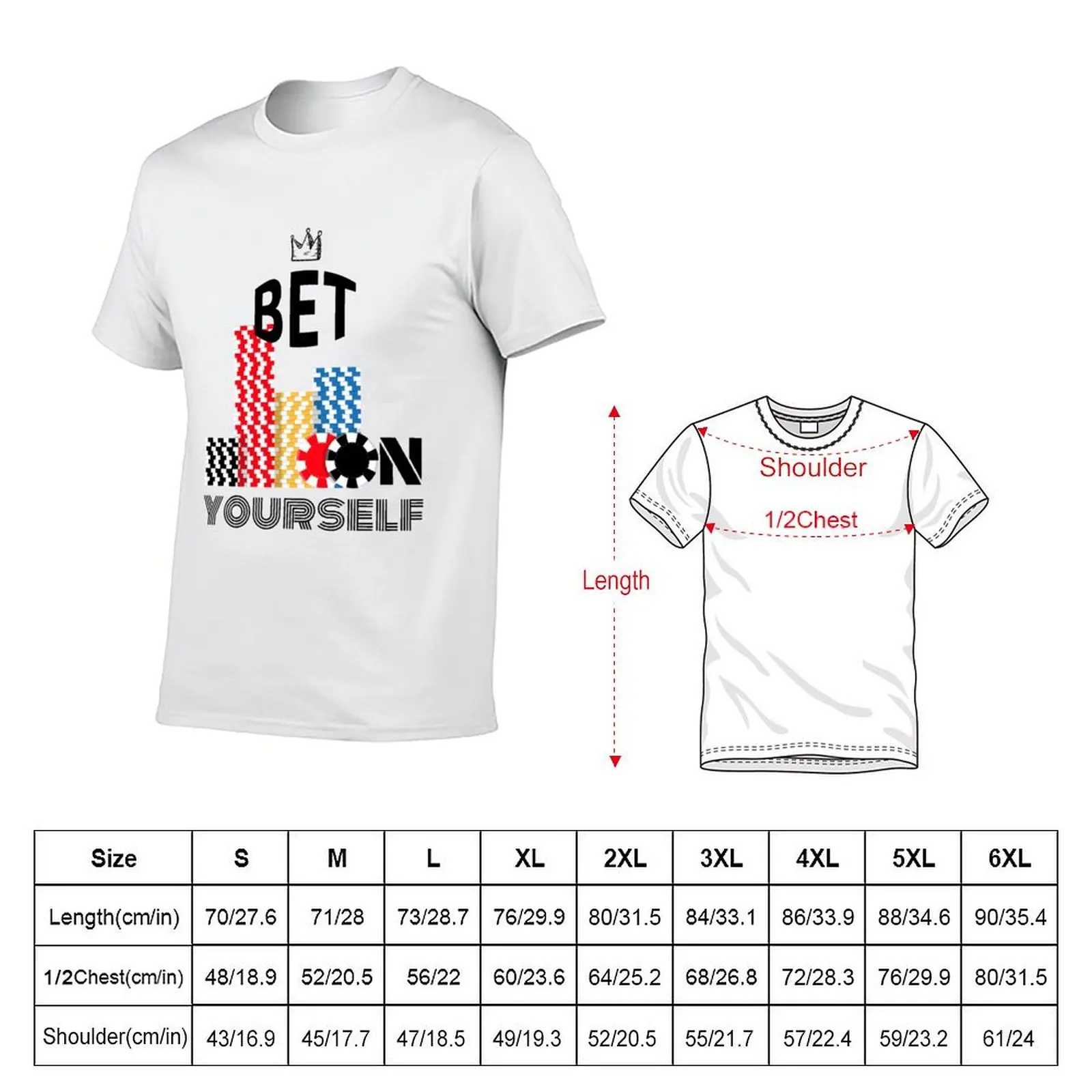 BET ON YOURSELF T-Shirt Lightweight Gym Training T-Shirt