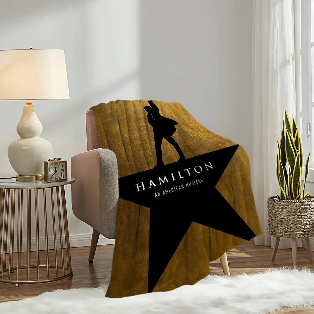 Classic Play Musical Blanket Plush Nap Sofa rug for Living Room H-Hamilton-ES Warm Office Bedroom Birthday Home Travel Kid Gifts