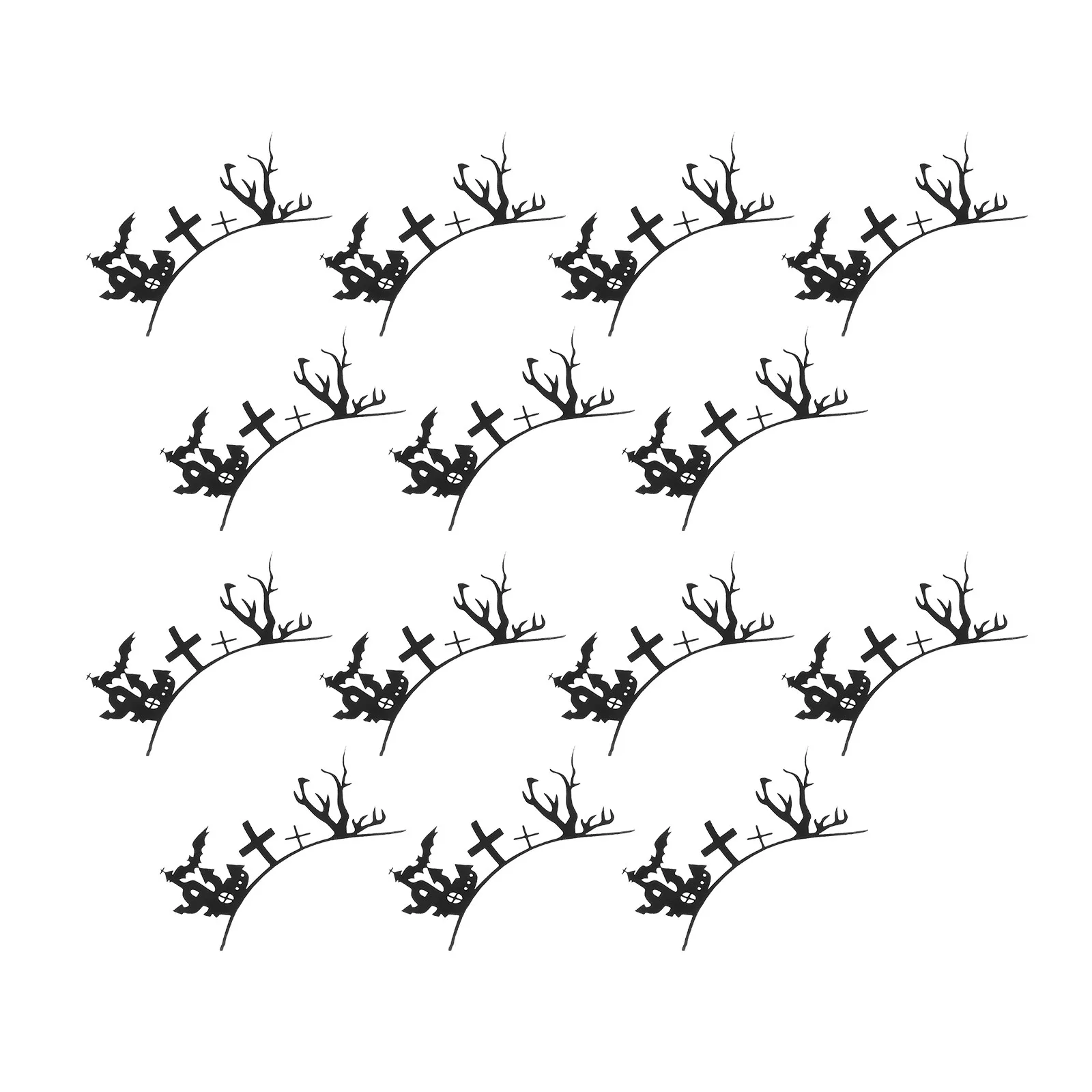 7 Pairs Dense Eyelashes Prop Halloween Decor for Cosplay Artificial False