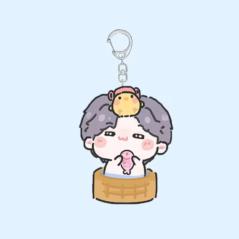 "Love and Deep Space" Cute homemade acrylic keychain schoolbag pendant around Gu Zili