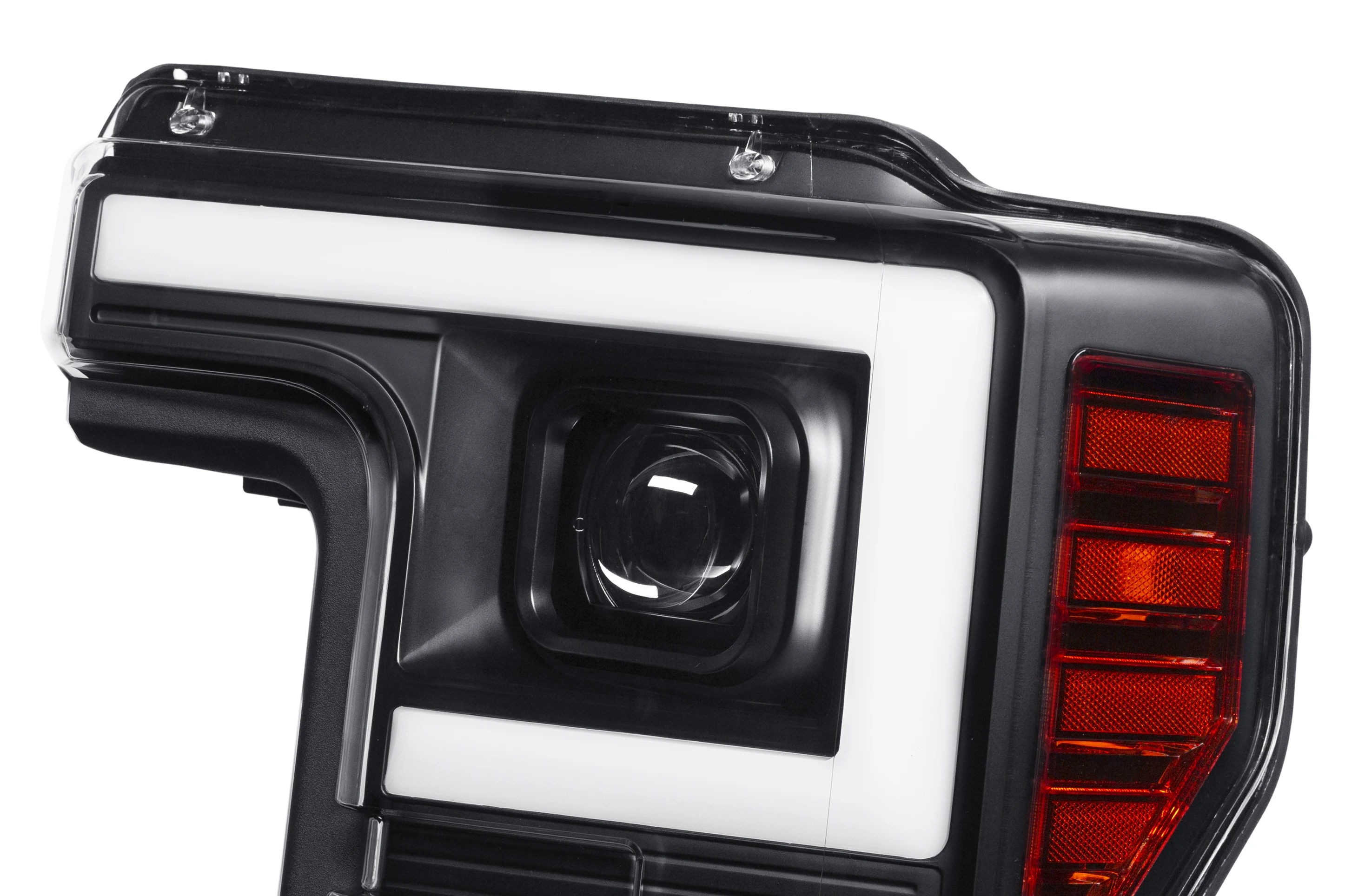 Hot-selling LED C-Bar Projector Headlights w/Switchback Sequential Turn Signals For 17-19 Ford F250 F350 F450 F550(Black/Clear)