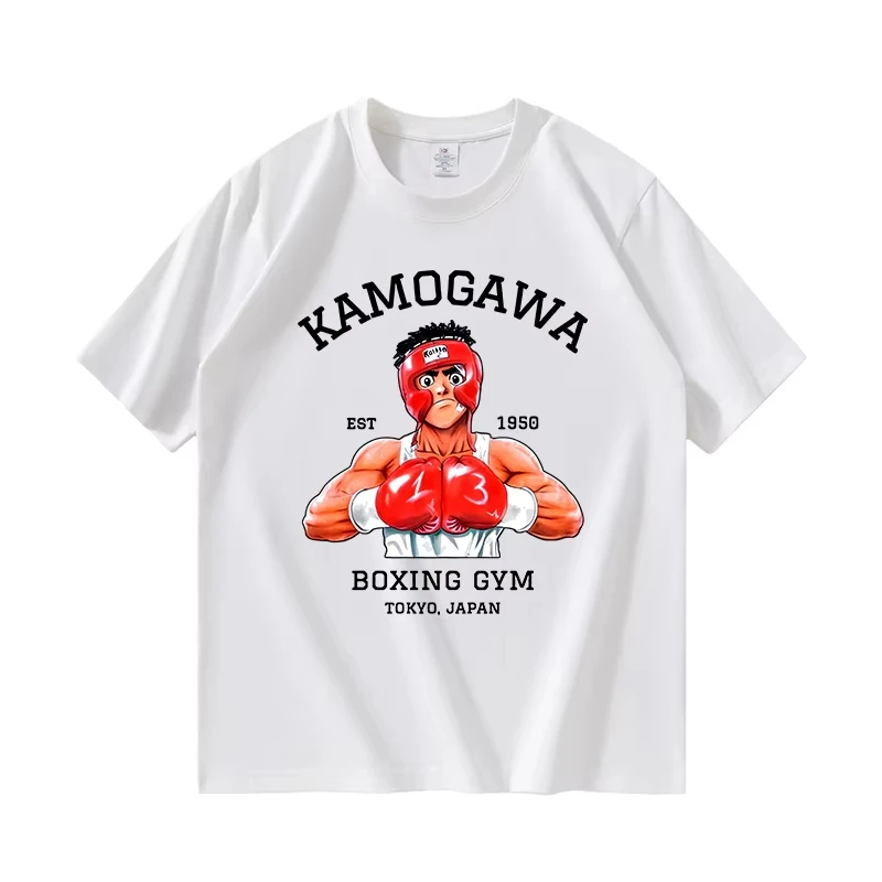 Boxing Cotton T-Shirt Men's Fashion Print Short Sleeve T-Shirt Women's Casual Harajuku Streetwear T-Shirt Top Camisole Y2K