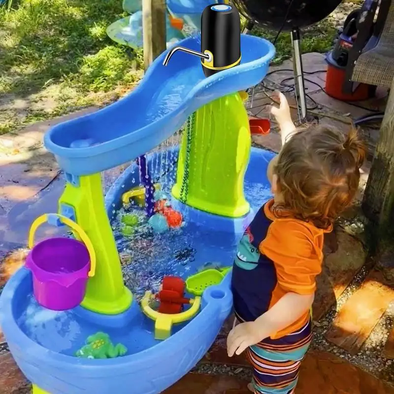 Toddler Water Table Pump Water Table Toys Water Game Toys Portable Cordless Pump Water Table Accessories For Kids Sand Water Pla