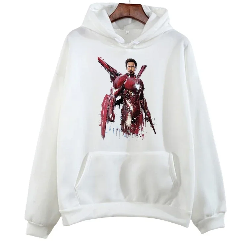 Harajuku Women Hoodies Clothes Disney Marvel Spiderman Sweatshirt Autumn O-Neck Tops Female Streetwear Casual Pullovers Tops