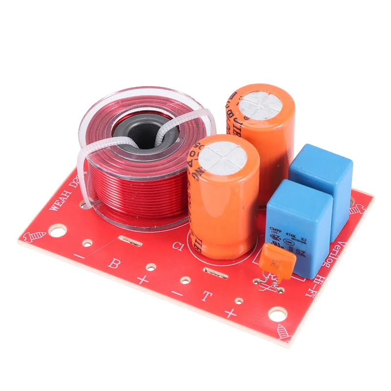 AA08-2Pcs 2-полосный 80 Вт Diy динамик фильтр схема высокие частоты делитель частоты домашний кинотеатр Hi-Fi стерео аудио кроссовер фильтр