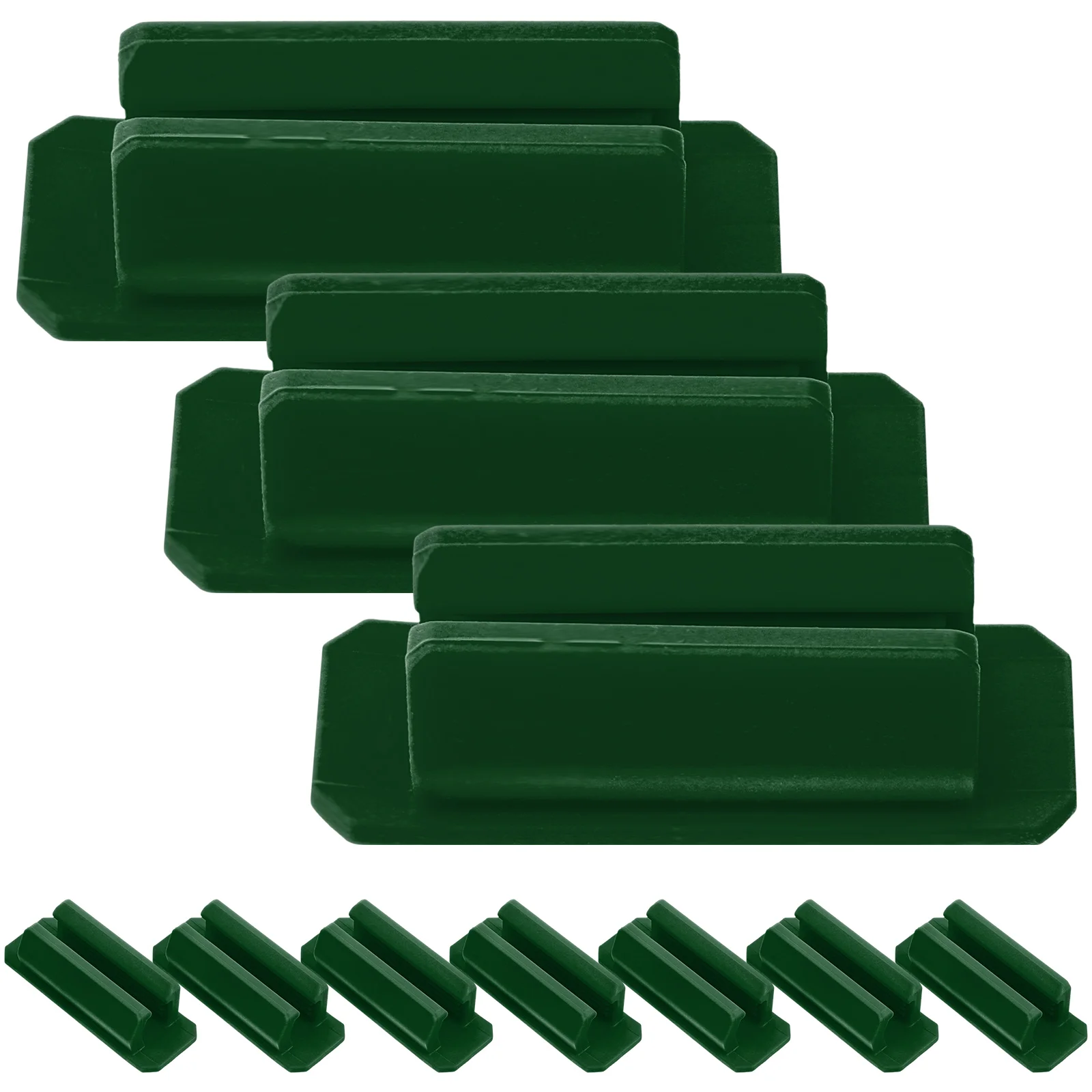 

10pcs Pen Holder Clips Silicone Self adhesive Green Clamps for School Office Desk Stationery Pencil Holder Writing Buckle