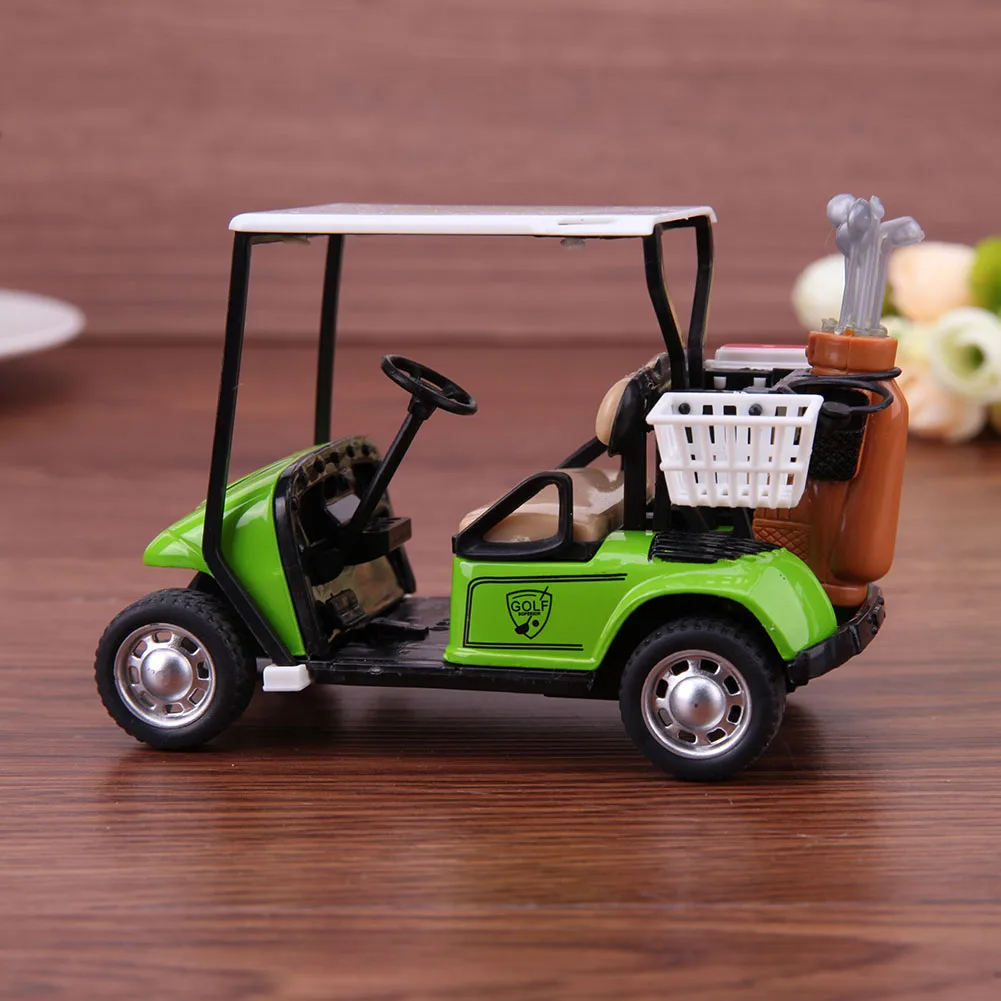 1/36 modelo jogar veículo brinquedos fácil operação pullback ação simulação carrinho de golfe modelo brinquedo com música leve seguro para presente infantil