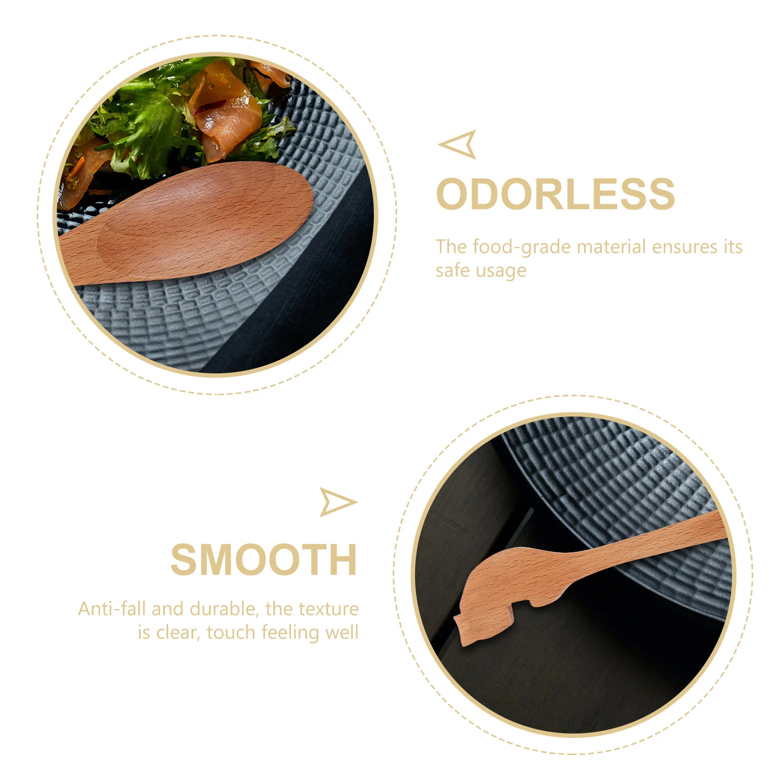 

2 pcs Coffee Wood Spoon Long Handle Stirring Spoon For Honey Mixing Kitchen Utensil Tea Party Wedding Tableware Tool