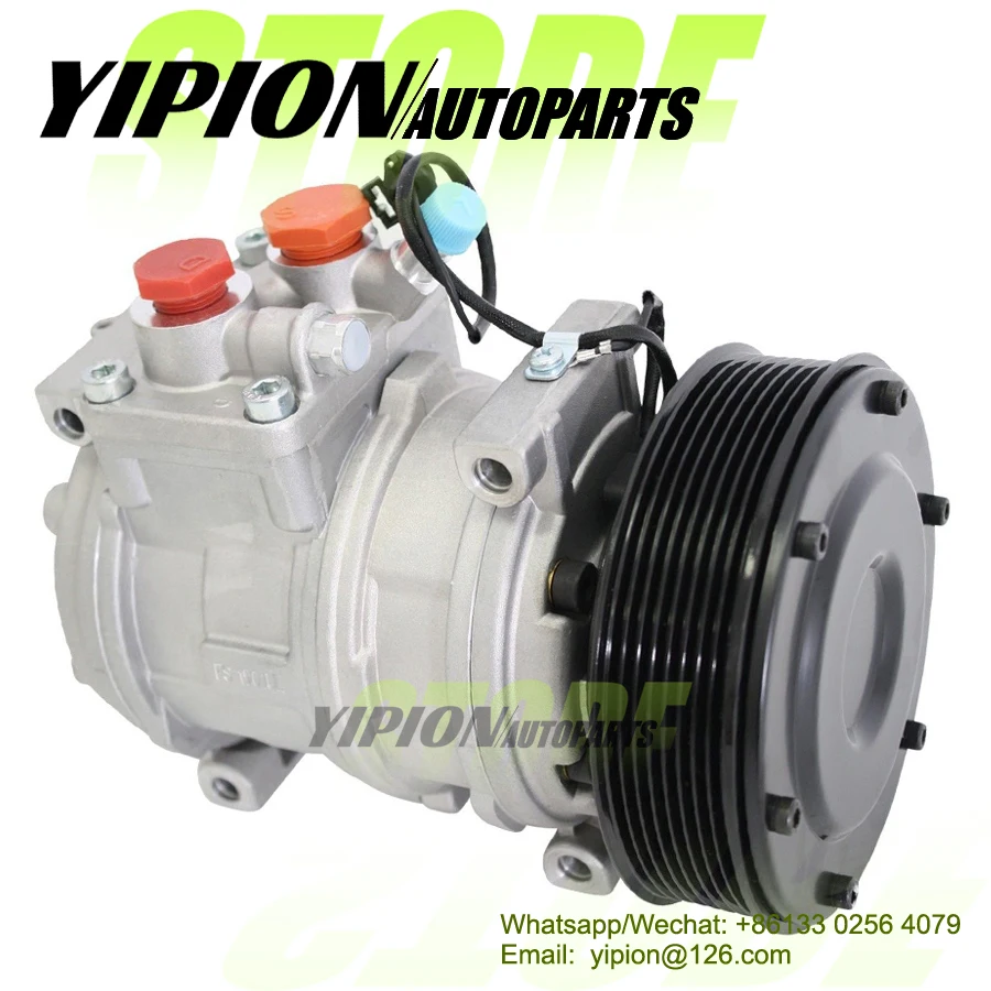 

10PA17C auto a/c compressor for JOHN DEERE TRACTORS 77375 AH169875 447200-4930 447170-9490 RE46609 TY6764 447100-2381