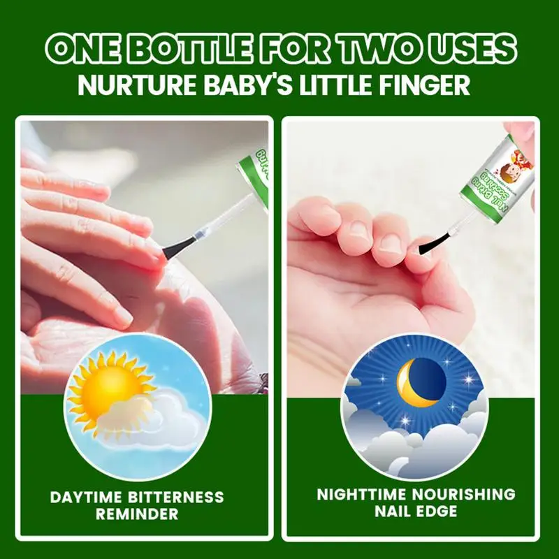 Nail Biting Polish For Kids 2 In 1 Bitter Nail Polish Natural Nail Biting Solution Toddler Polish Bitter Taste Bitter Sucking