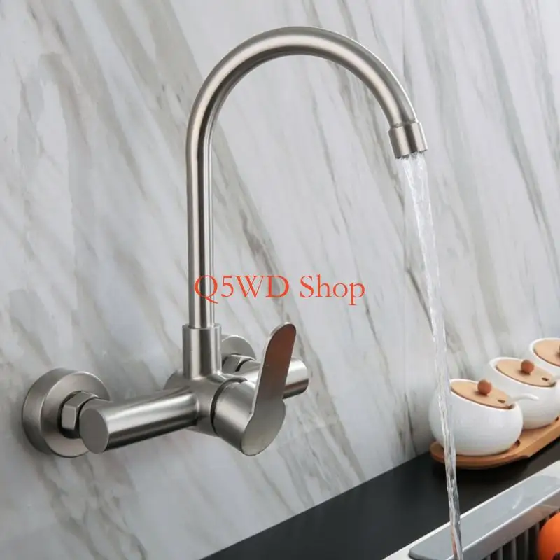 Q5WD Contemporary Wall Mounted Kitchen Tap Concealed Installation Kitchen Faucet